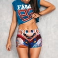 thumbnail image 3 of Lsque Mario Pattern High Waisted Biker Shorts for Women-Tummy Control Fitness Athletic Workout Running Yoga Gym Shorts,Moisture-Wicking-XX-Large, 3 of 9