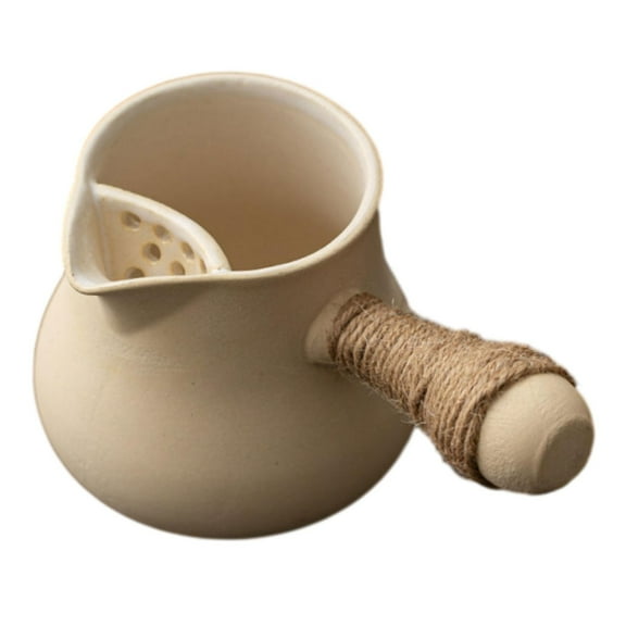 Baoblaze Ceramic Teapot Chinese Traditional Maker Tea Maker Kettle for Tea beige