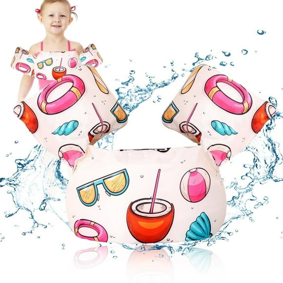 YOPTOP Puddle Jumper for Kid 30-55 lbs Cartoon Swim Vest Adjustable Strap Swimming Jacket Water Wings for Child Learn Swimming Training,beach