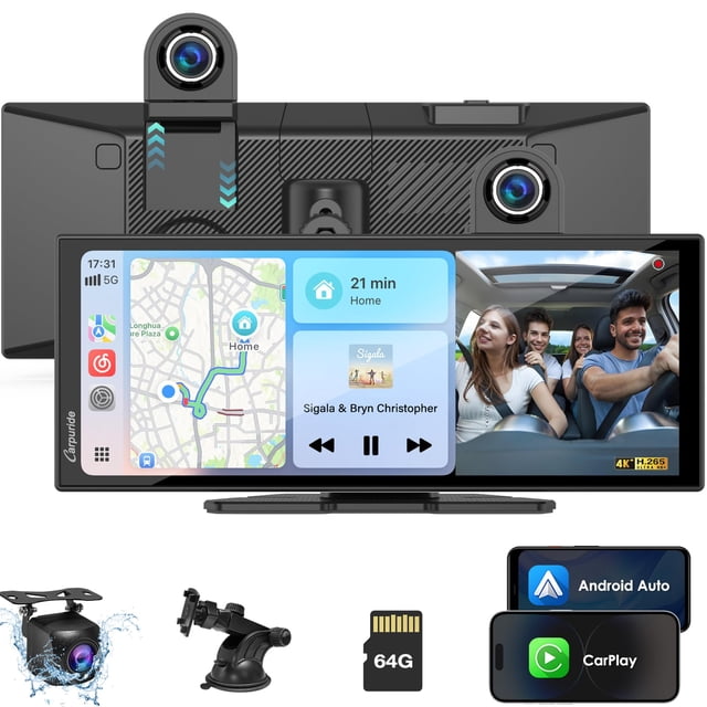 Pantalla Carpuride Carplay W125A 11,26" Cámara Dash 4K 64GB