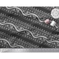 thumbnail image 2 of Soimoi Rayon Crepe Fabric Leaves & Floral Block Decor Fabric Printed Yard 46 Inch Wide, 2 of 4