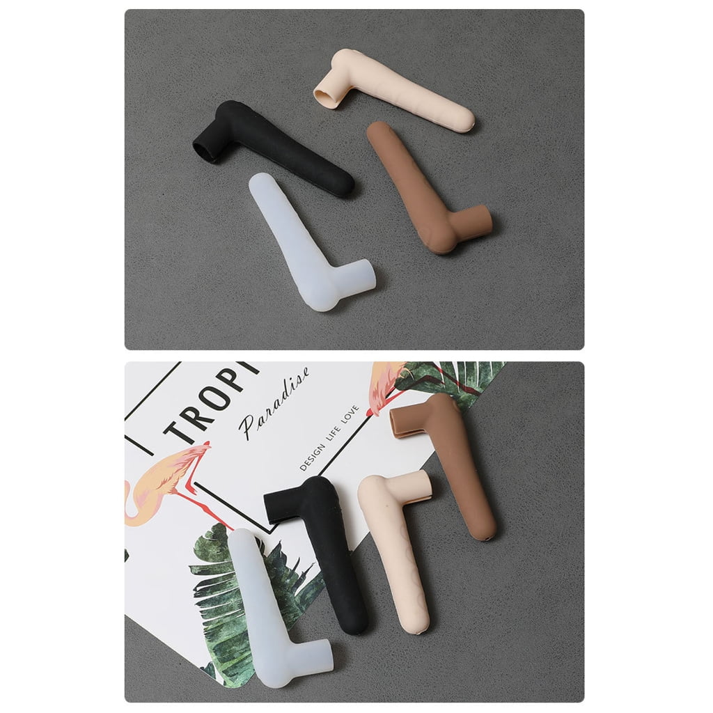 10pcs Against Fixed Elastomer Handle Guards for Entrances Drawers Fixed Security