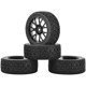thumbnail image 1 of LINLIN 4 piezas RC Rally Car Y-Shaped Plastic Wheel Wheels Wheels Wheels Tires and Rubber Tires 68mm para 1/10 RC On-Road Flat Run Racing Car para Tamiya Traxxas HSP HPI WR8 TT02 WLtoys Kyosho, 1 of 6