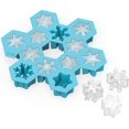 thumbnail image 1 of Snow Silicone Ice Cube Tray, Novelty Ice Mold, Large Ice Cube Mold, Makes 12 Ice Cubes, Snow Ice Tray, Blue, 1 Piece Set, 1 of 4