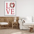 thumbnail image 2 of Stupell Industries Rustic & Romantic Love Wreath Gray Framed Giclee Art, design by Lettered and Lined, 30 x 24, 2 of 8