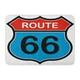 thumbnail image 1 of POGLIP Highway Route 66 Sign Interstate Road Car Freeway Classic Doormat Floor Rug Bath Mat 23.6x15.7 inch, 1 of 1