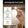 thumbnail image 3 of Luces LED Puck Lights EZVALO, 50 lúmenes, 6 cm, paquete de 4, 3 of 7