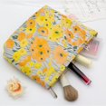 thumbnail image 3 of LAICAIW Travel Makeup Bags Large Zipper Pouch, Brocade Orange, 3 of 7
