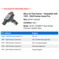 thumbnail image 2 of Mass Air Flow Sensor - Compatible with 1999 - 2003 Pontiac Grand Prix 2000 2001 2002, 2 of 2
