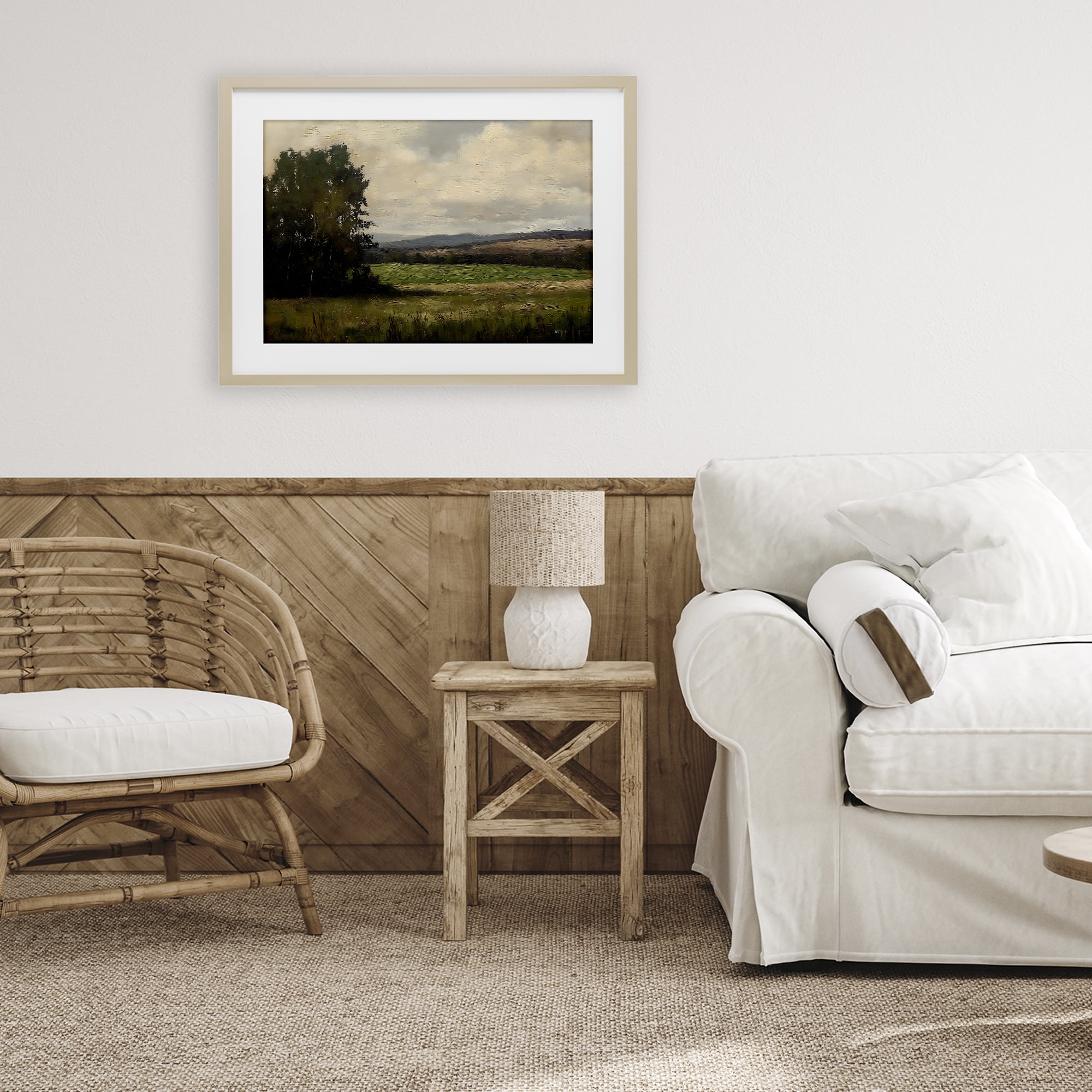 Stupell Industries Hills In The Distance Birch Framed Print Under Glass, design by Creative Studio