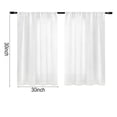 thumbnail image 2 of 2 Panels Linen Curtains Set for Living Room Bedroom, Light Filtering Textured Soft Window Curtain, Airy Soft Rod Pocket Elegant Drapes, 2 of 6