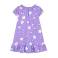 thumbnail image 4 of HAOTAGS Girls Casual Dress, Breathable Puff Short Sleeve Soft Cute Graphic Ruffle Flowy Home Sleepwear Dress Multicolor Size 8, 4 of 9