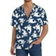 thumbnail image 1 of Fotbe Shark Camisa Estampada de Manga Corta para Hombre, Casual de Verano, Estilo Playero, Sin Arrugas-Small, 1 of 5