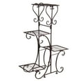 thumbnail image 3 of 4 Tier Metal Plant Stand - Indoor Outdoor Multiple Flower Pot Holder Shelf Plant Storage Stand, European Style - for Patio Garden Corner Balcony Living Room, 3 of 9