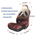 thumbnail image 3 of Wukai Cute Cloud Panda Full Set Car Seat Covers with Soft Padding Universal Auto Front Seats Protector and Cushion Mat, 3 of 5