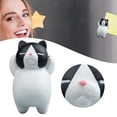 thumbnail image 3 of 1 Pcs Fun Cat Refrigerator Magnets, Realistic Cat Cartoon Creative 3D Magnetic Clasp Refrigerator Stick Cartoon Cute Cat Fridge Magnet Home Decoration Gift Home Decorations Gift, 3 of 7