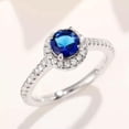 thumbnail image 5 of Pretty Women Anniversary 925 Silver Ring Cubic Zircon Wedding Jewelry Sz 6-10, 5 of 7