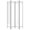 thumbnail image 3 of vidaXL 4-Panel Room Divider White 160x200 cm Fabric, 3 of 5