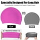 thumbnail image 3 of Gorro de natación de silicona con forma de burbuja para reducir el arrastre del agua, gorro de natación reutilizable para mujeres y hombres que mantiene el peinado sin cambios, 3 of 5