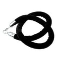 thumbnail image 1 of 1.5m Velvet Rope Crowd Control Stanchion Barrier Velvet Rope Post Queue Line Barrier Black, 1 of 9