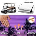 thumbnail image 5 of Bulopur Hawaii Waterproof Golf Cart Seat Covers Easy to Install Golf Cart Towel Seat Covers with 4 Front Pockets& Nonskid Bottom Fits for EZGO, Yamaha, Club Car, 5 of 8