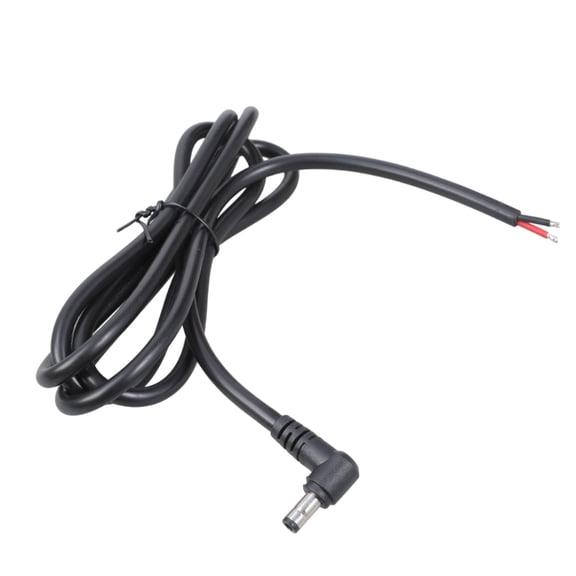 Right Angle DC5.5mmx2.5mm Male to Bare Wire Power Cord for LED Strip Monitors Cameras 16AWG Extension Cable Line