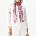 thumbnail image 3 of Unique Bargains 1 Pc Scarf Sequined Cut-Out Neck Scarf Rose Red, 3 of 6