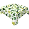 thumbnail image 2 of St.Patrick''s Day Tablecloth Square 54x54 Inch,Green Shamrock Table Cloth,Stain Resistance Polyester Spring Table Covers for Kitchen Dining,Small Tablecloth for Parties Picnic, 2 of 6