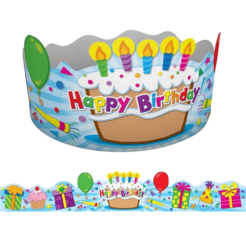 Birthday Crowns, Pack of 30 (30 crowns)