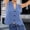 Blue, variant on DuoJiaJ Womens V Neck Sweater Vest, Sleeveless Button Down Loose Tops Black L