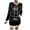 Black, variant on Wang6 Christmas Sweaters for Women Trendy Fall Winter Merry Xmas Tunic Knits Long Sleeve Crew Neck Reindeer Printed Knitted Pullovers Tops Red M
