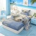 thumbnail image 2 of Manfei Baby Seal Twin Sheet Sets for Kids Boys and Girls, Arctic Animal Bedding 3 Pieces, 1 Flat Sheet, 1 Fitted Sheet and 1 Pillowcase, 2 of 6