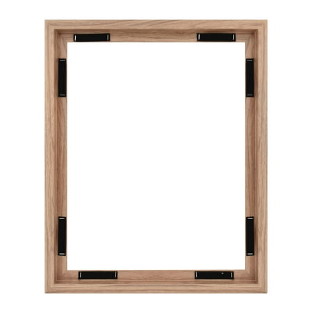 MCS Canvas Float Frames 16x20 Frame, Black Frame for Finished Canvases, Vertical & Horizontal Wall Hanging Large Frame with Adhesive for Canvas Paintings (1-Pack)
