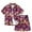 Burgundy, variant on Odeerbi Kids Boys Girls 2 Piece Hawaiian Outfits Summer Clothes Beach Tropical Print Shirts Short Sets Fashion Casual Short Sleeve Tops Turndown Neck Collar Shirt Sets Burgundy