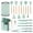 Light Green 19 PCS Set, variant on Kitchen Utensils Set, 5 Pcs Non-Stick Silicone Kitchen Cooking Utensils with Wooden Handle, Kitchen Spatula Cookware Utensils Set, Heat Resistant Silicone Kitchen Gadgets (Light Green)