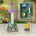 thumbnail image 3 of Breath of the Wild Master Sword & Link Action Figures Building Blocks Set Micro Hyrule Model Toys Game Fans Children Gifts, 3 of 6