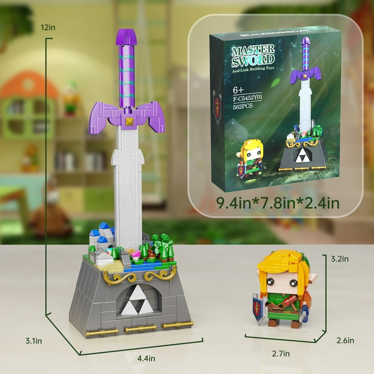 Breath of the Wild Master Sword & Link Action Figures Building