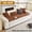 DARKCOFFEE, variant on Thickened Velvet Quilted Sofa Cover Set with Matching Pillowcases—Soft Furniture Protective Covers, Ideal for Pets/Children, Living Room,  Bedroom Use（White）