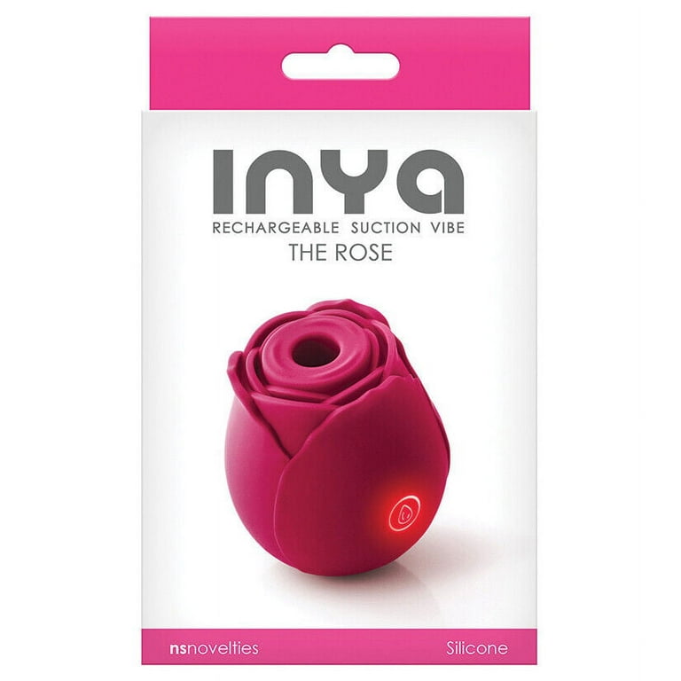 Inya The Rose Rechargeable Suction Vibrator, Red