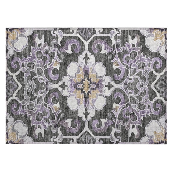 Dalyn Rugs Machine Washable Indoor/Outdoor Chantille Purple 1'8" x 2'6" Rug
