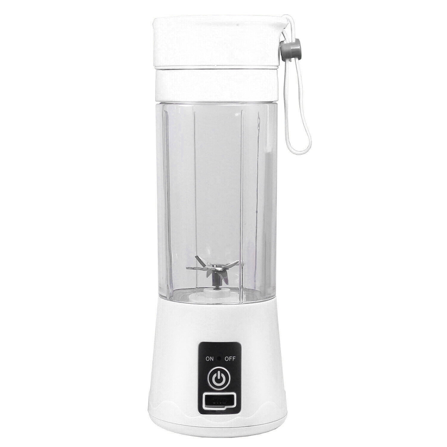 Tenswall Portable, Personal Size Smoothies and Shakes, Handheld Fruit  Machine 13oz USB Rchargeable Juicer Cup, Ice Blender Mixer Home/Of, 380ML,  White