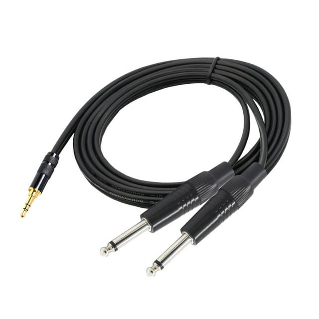 Cable de audio estéreo macho de 1/8 a doble macho mono de 1/4 perfke Divisor de cable mono estéreo