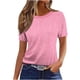 thumbnail image 1 of Camiseta de Manga Corta de Verano para Mujeres Delgada Moda Casual Impresa No Estructurada Cuello Redondo Mujer Manga Corta Tops Casual, 1 of 4