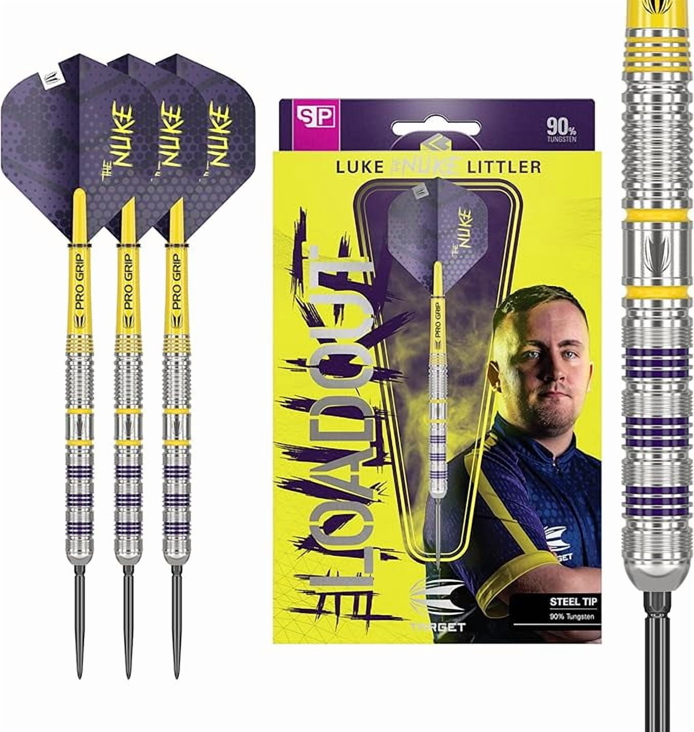 Target Luke Littler G1 Swiss Point Steel Tip Darts 90% Tungsten