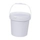 thumbnail image 1 of Cubo de pintura, cubo de pintura de 5 l, cubo de agua multiusos vacío, cubo de almacenamiento con tapa Blanco, 1 of 9