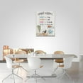 thumbnail image 6 of Farmhouse Laundry Wall Art Laundry Room Decor Canvas Art Country Laundry Schedule Prints Sign Painting Laundry Rules Accessories Bulldog Pictures Framed Artwork Home Decor for Bathroom 12"x16", 6 of 6