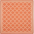 thumbnail image 2 of Safavieh Courtyard Terracotta Indoor Outdoor Rug - Square 5'3", 2 of 5