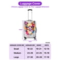thumbnail image 5 of Watercolor Drip Chihuahua Pop Art Colorful Portrait Artwork Travel Luggage Cover Dog Lover Gifts Idea Suitcase Dust Protective Decor - 01009, 5 of 5