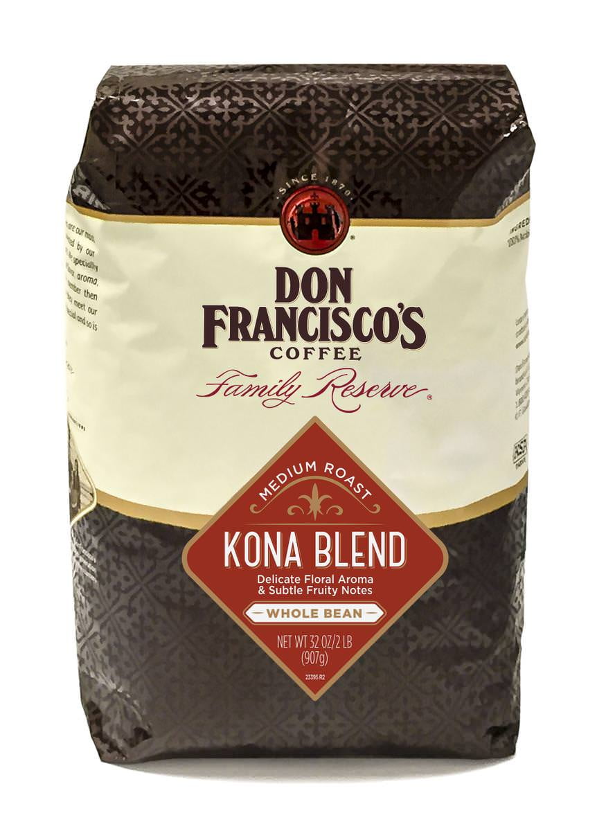 Don Francisco's Kona Blend, Medium Roast, Whole Bean Coffee, 32 oz. Bag