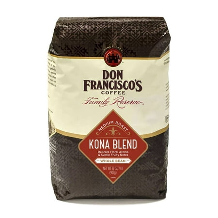 Don Francisco's Kona Blend, Medium Roast, Whole Bean Coffee, 32 oz. Bag